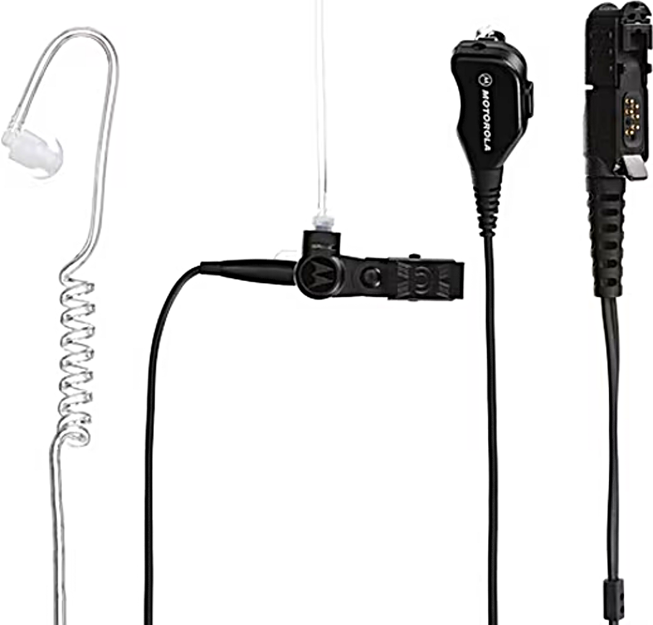 2-wire IMPRES surveillance kit with noise suppression function and quick disconnect clear acoustic tube