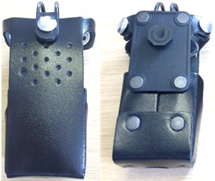 RDP2400P2RSKF Firm Leather Case in Black for Motorola DP2400